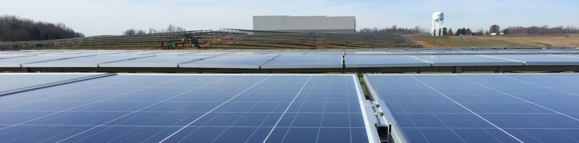 Solar array in Georgetown, Indiana